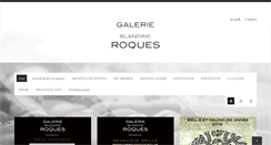 Desktop Screenshot of galerie-blandine-roques.com