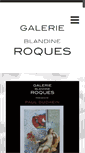 Mobile Screenshot of galerie-blandine-roques.com